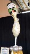 Champagne Bottle with Glass